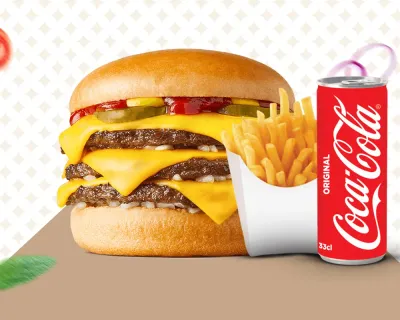 Menu Triple Burger